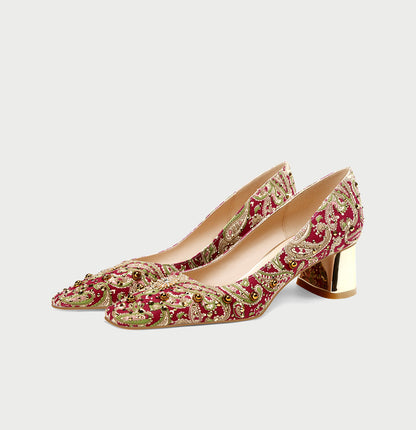 pjjuu new chinese xiuhe red wedding shoes  - CUTE