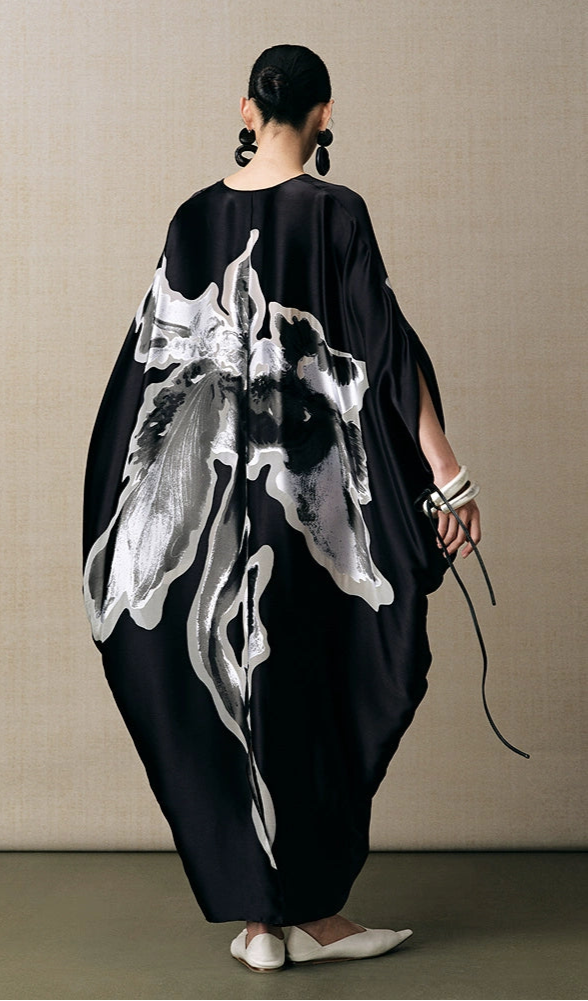 ZHUCHONGYUN V-neck loose slim maxi dress-ZOEY.