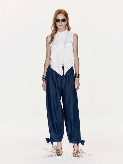 ATELIER MISS LU Three-dimensional Sleeveless Top - MORGAN.