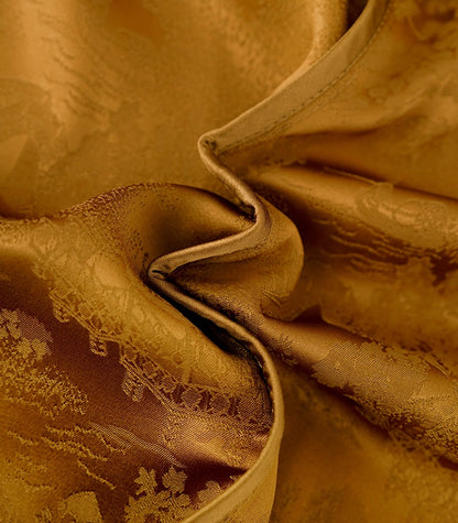 HECO Chinese high-end acetate bamboo feminine temperament printed slit skirt - COLT.