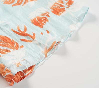 COMME MOI Lv Yan designer summer fashion casual resort style printed shorts - AMELIA.