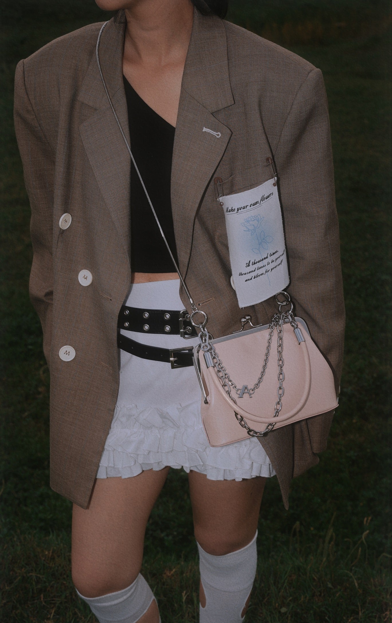 IUBALLET New Mouth Gold Cover Top Layer One Shoulder Chain Bag - MOTIVES.