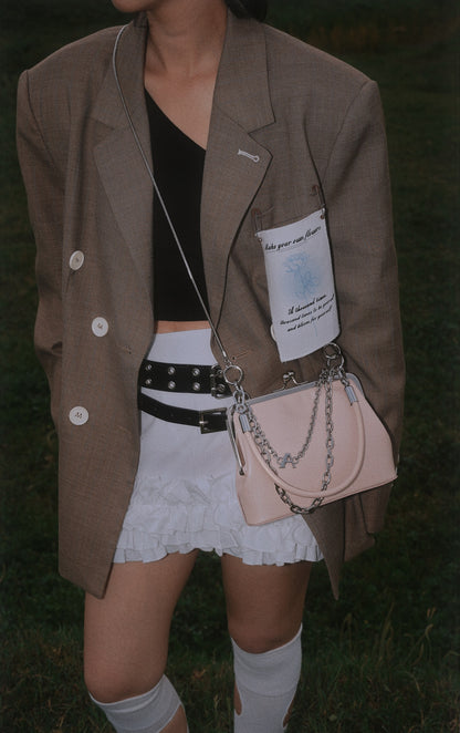 IUBALLET New Mouth Gold Cover Top Layer One Shoulder Chain Bag - MOTIVES.