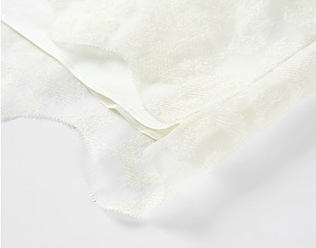 COMME MOI silk embroidered lace-up half-sleeved top - ESTHER.