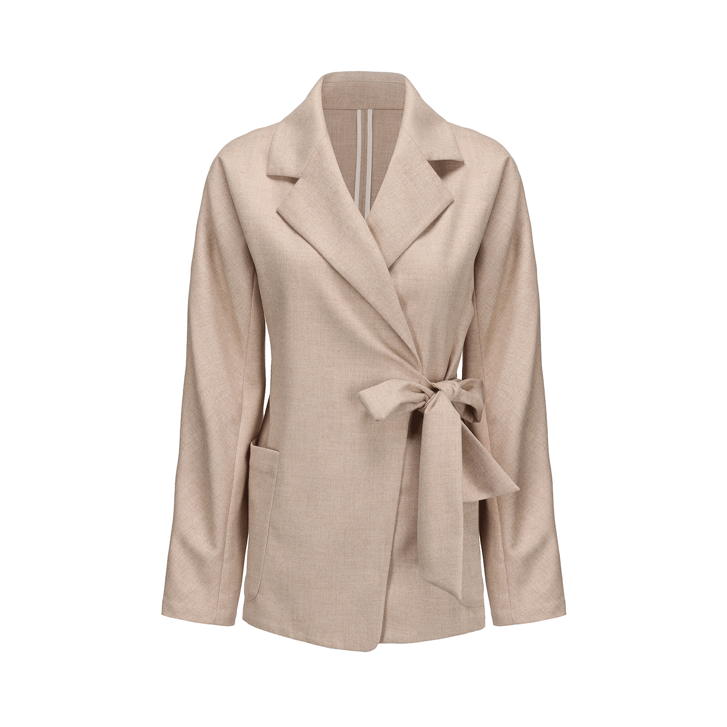 ATELIER MISS LU Old Money Style Sheep Wool Blend Blazer Jacket - SINF.