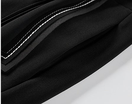 COMME MOI Lu Yan designer's new women's acetate V-neck asymmetrical dress - HONOR.