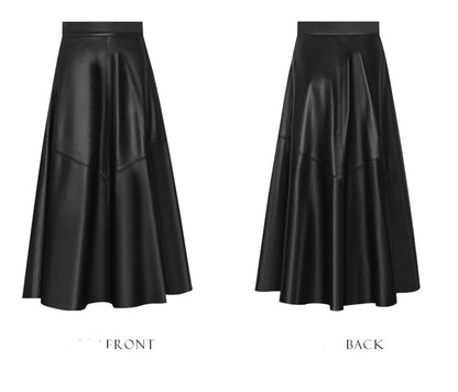 PURITY Exquisite design tweed three-dimensional short coat lambskin skirt- Saxa