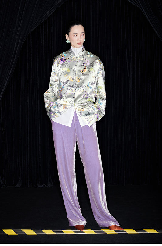 M essential Mackay designer butterfly jacquard three-dimensional shirt - eagle.