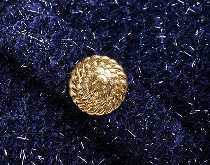 WANGXO |Wool Yarn Weave Waist Cropped Jacket- RAYA.