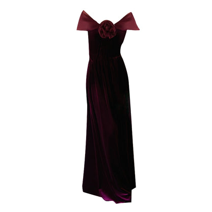 GOUDIN light luxury banquet evening dress-LONA.