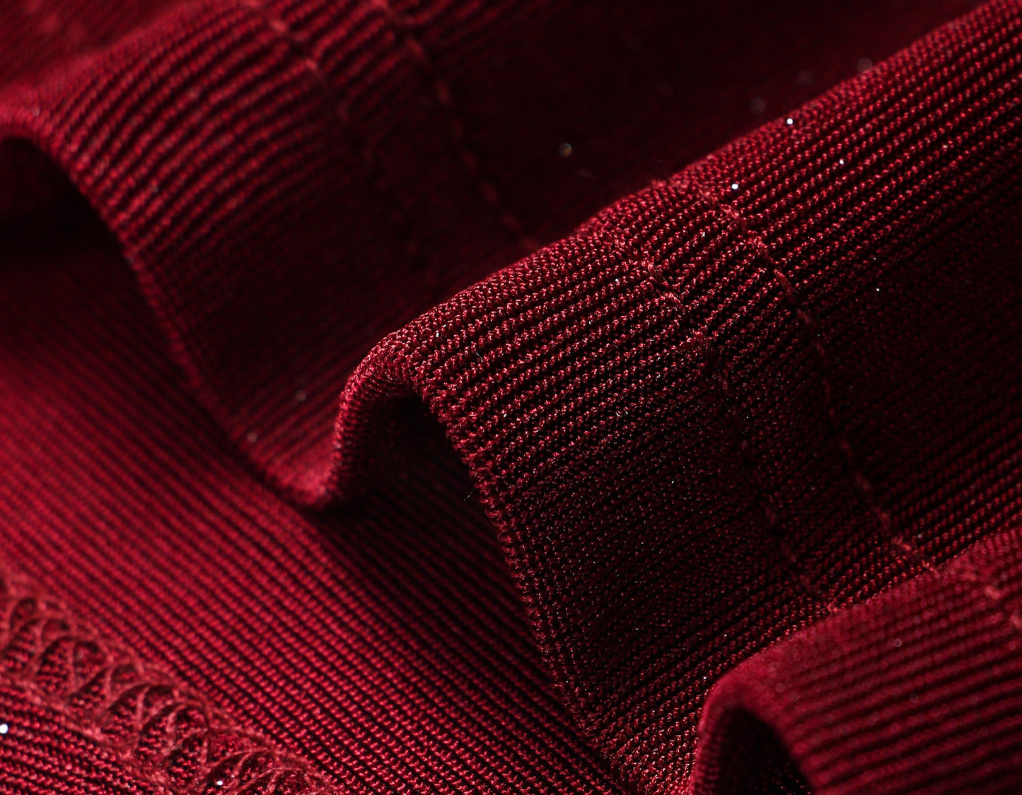 WANGXO | Star Shiny Silk Knit Accented Slim-Fit Top - NOLA.