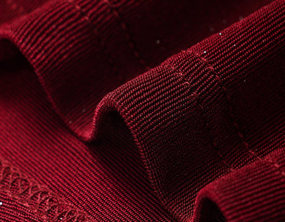 WANGXO | Star Shiny Silk Knit Accented Slim-Fit Top - NOLA.