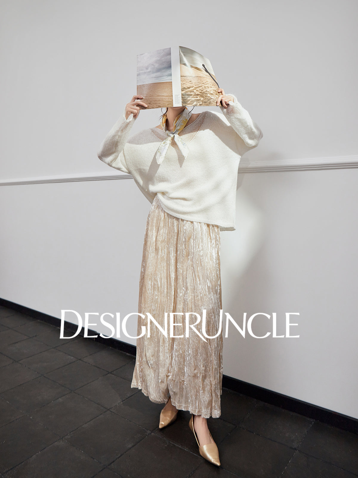 DGU "Soft Light"women's sweater loose and versatile shows thin and lazy knitted jacket - CREW.