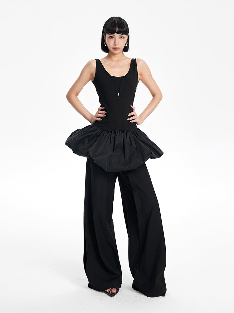 TINY IN vest-style dress with ballerina-style sleeveless slim ties-PIPO