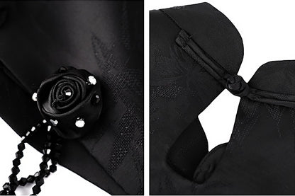 HECO Rose Crystal Tassel Shawl Women's Top - SURROUND.