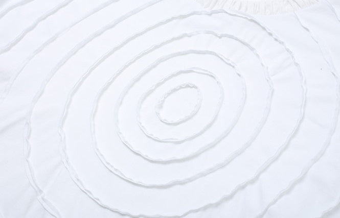 ZHUCHONGYUN Three-Dimensional Loose Dropped Shoulder Crew Neck T-Shirt-AKIRA.