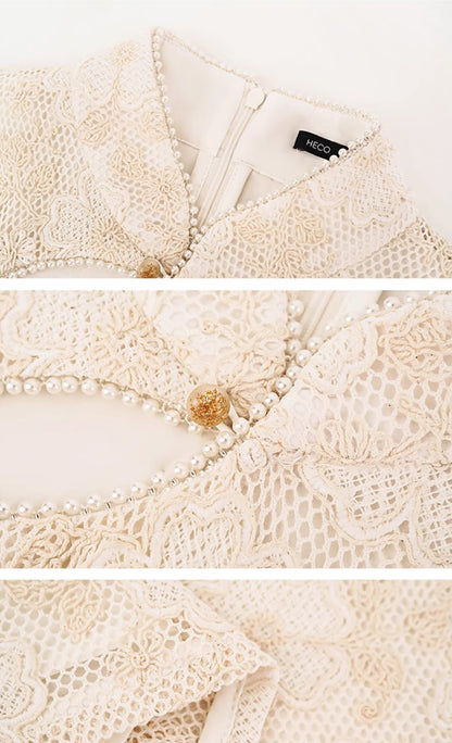 HECO new Chinese temperament flower embroidery cheongsam skirt - TAST.