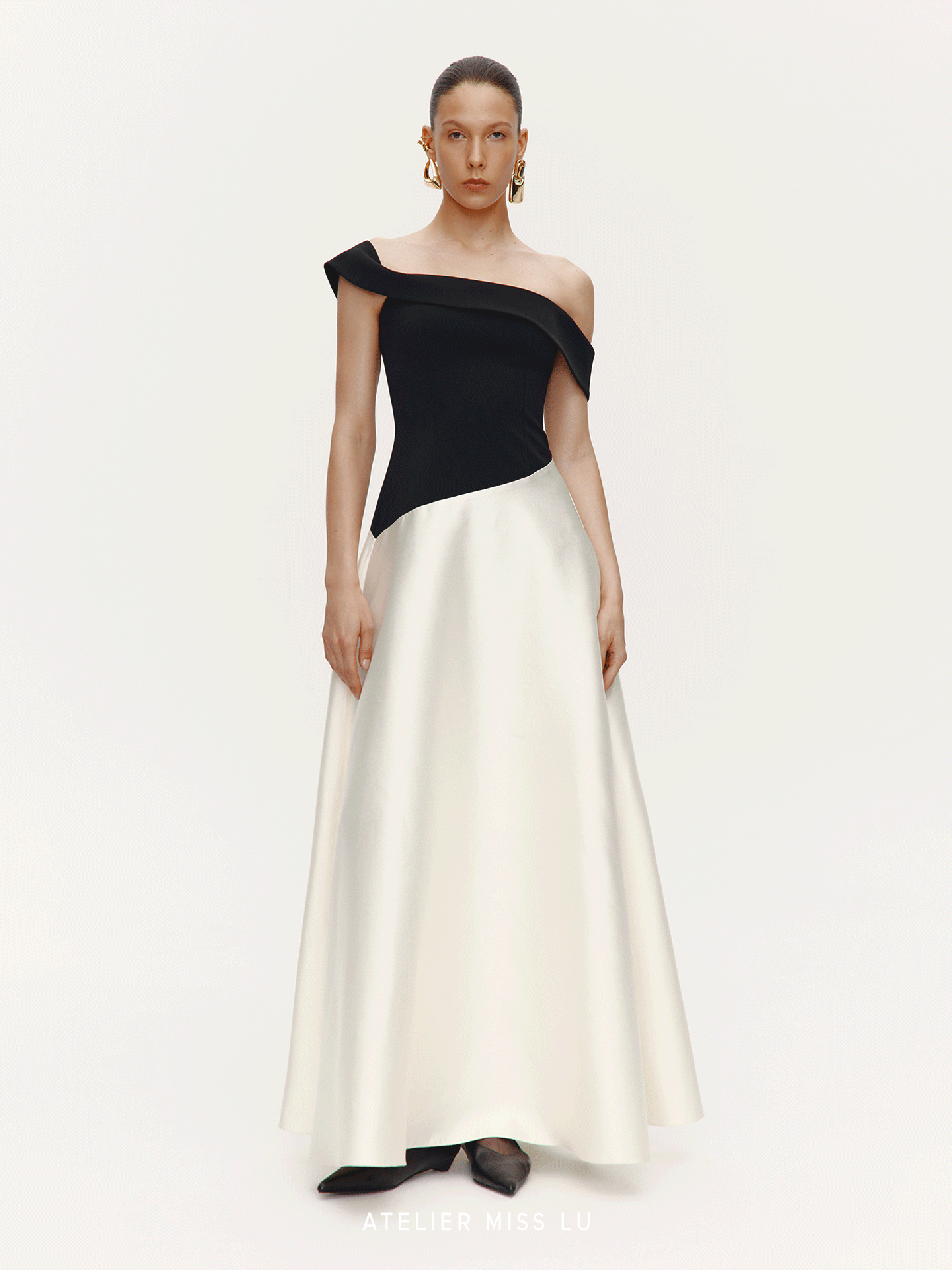 ATELIER MISS LU Glossy bandeau dresses and long skirts - AUTHUR