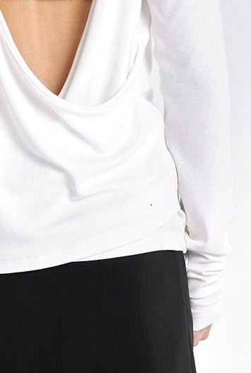 TINY IN Swing Neck Smock Irregular Knit Top - ROX