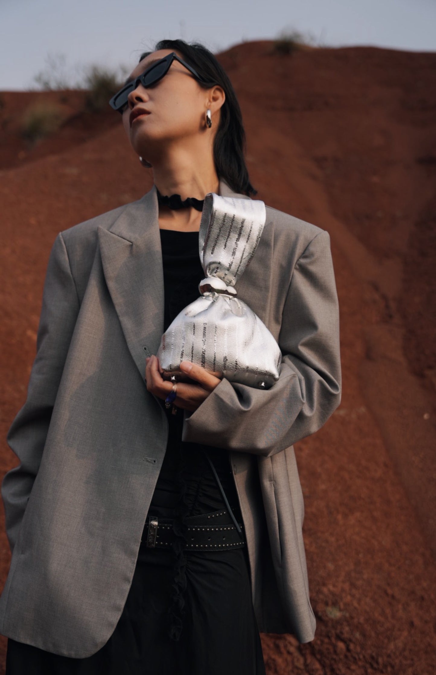 IUBALLET Timeless Triangle Leather Bag - LUCKY.