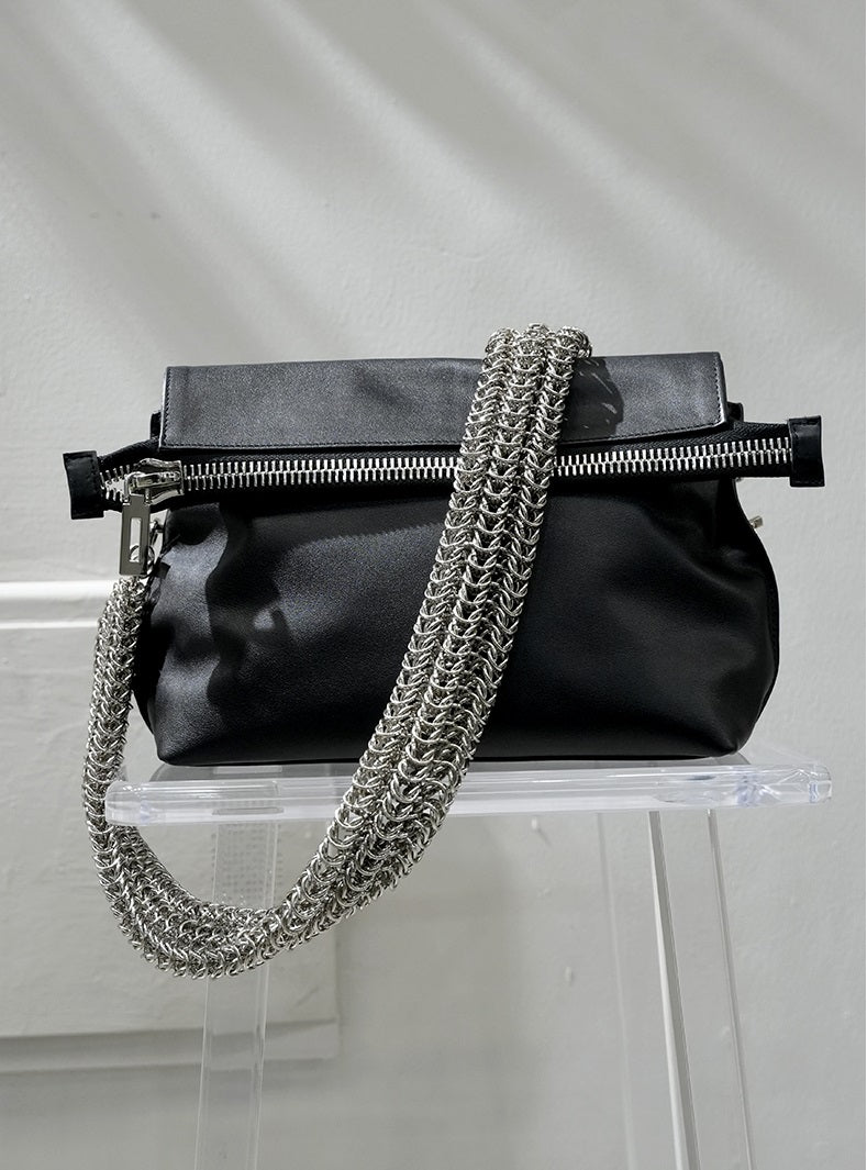 IUBALLET Versatile Black Leather  Bag - PART.