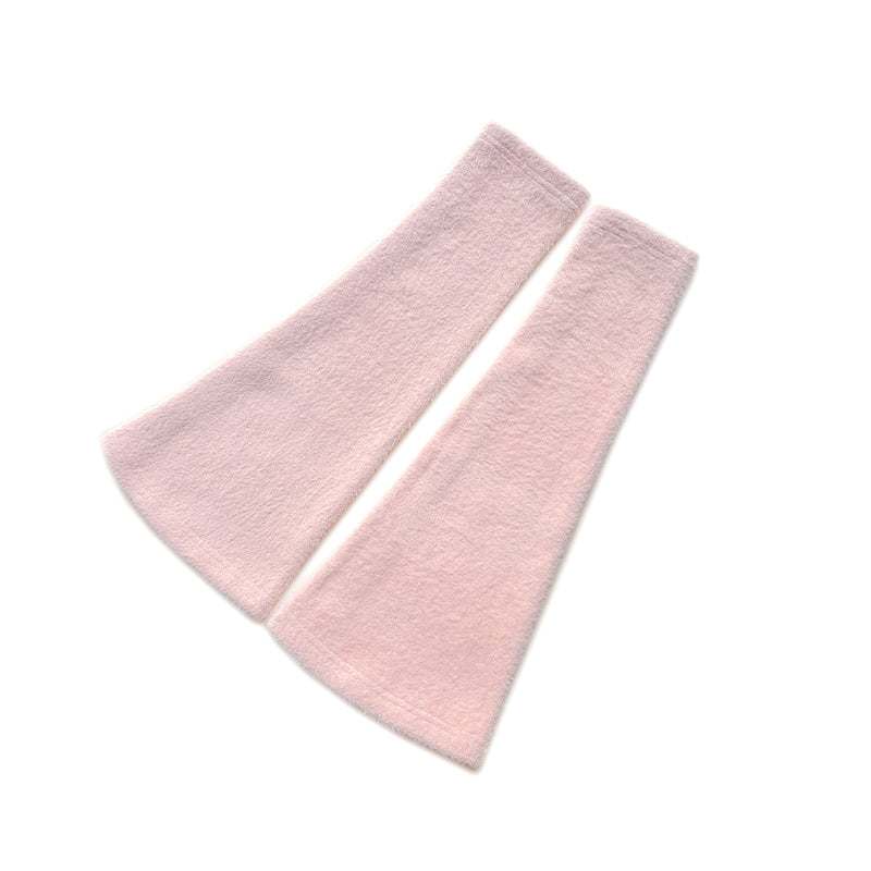 Le Palais Vintage Luxury Two Piece V-neck Top Pink Plush Handbag Short Skirt Suit-Lora