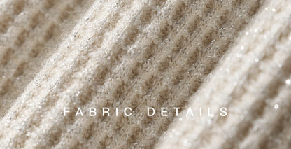 WANGXO | Starlight Special Woven Waffle Texture Lotus Leaf Edge Layered Dress -NYLA.