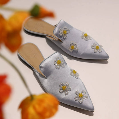 B-FEI daisy flat pointed mules-ANKO.