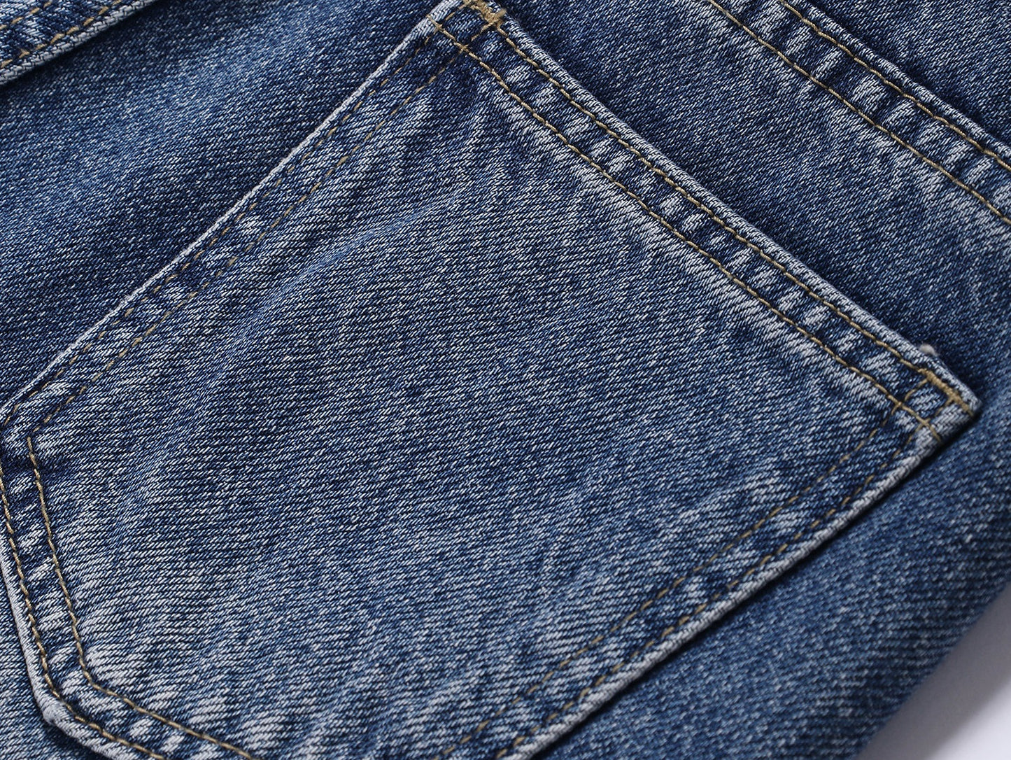 WANGXO |Micro A-Line High-Waisted Lightweight Denim Shorts with Vintage Finish -ZINA