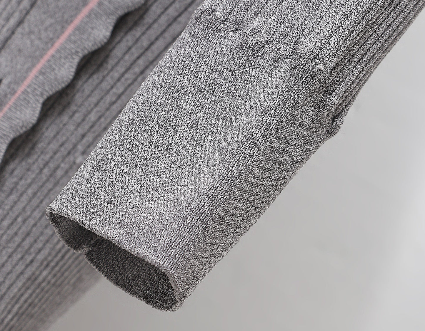 WANGXO | Custom Needle Matte Linen Stripes Slim Knitted Dress -SÉLI.