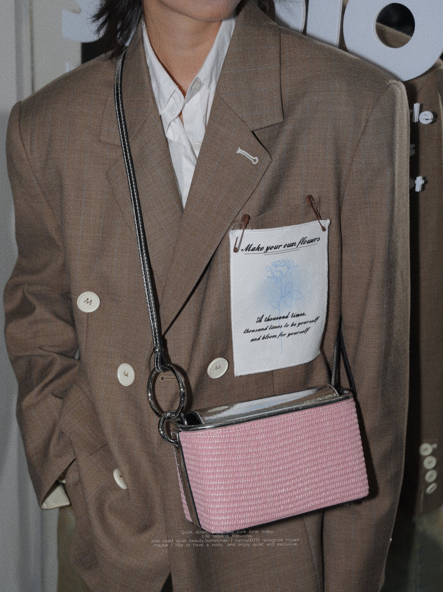 IUBALLET Elegant Woven Small Square Bag - YELLOW.