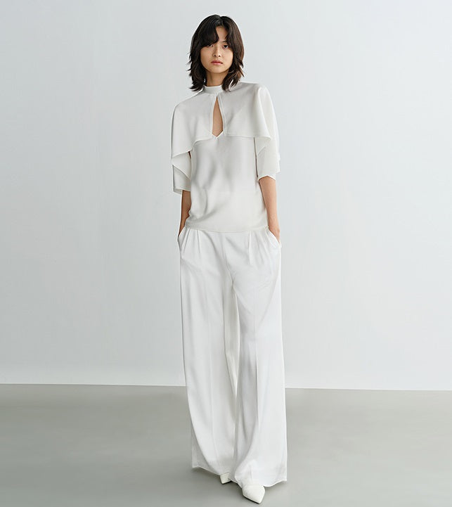 COMME MOI  summer small V neck sexy white inner suspenders - GIANA.