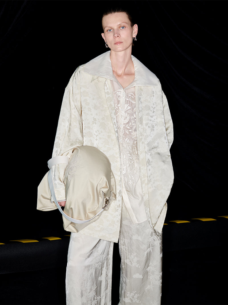 M essential Mackay designer Jacquard cool oversized shirt - sieive.