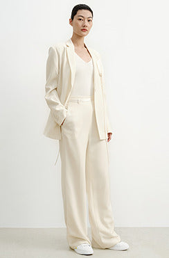 COMME MOI Lu Yan designer's new wool slimming wide-leg pants - ZARIA.