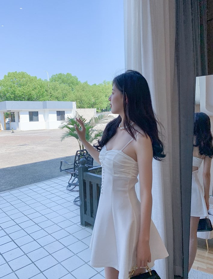 DOLLY High End Sleeveless Backless High Slim Waist Sexy Short Birthday Dress-LOLRA