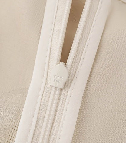 HECO Chinese stand-up collar pressed pleated vest top - SHADOW.