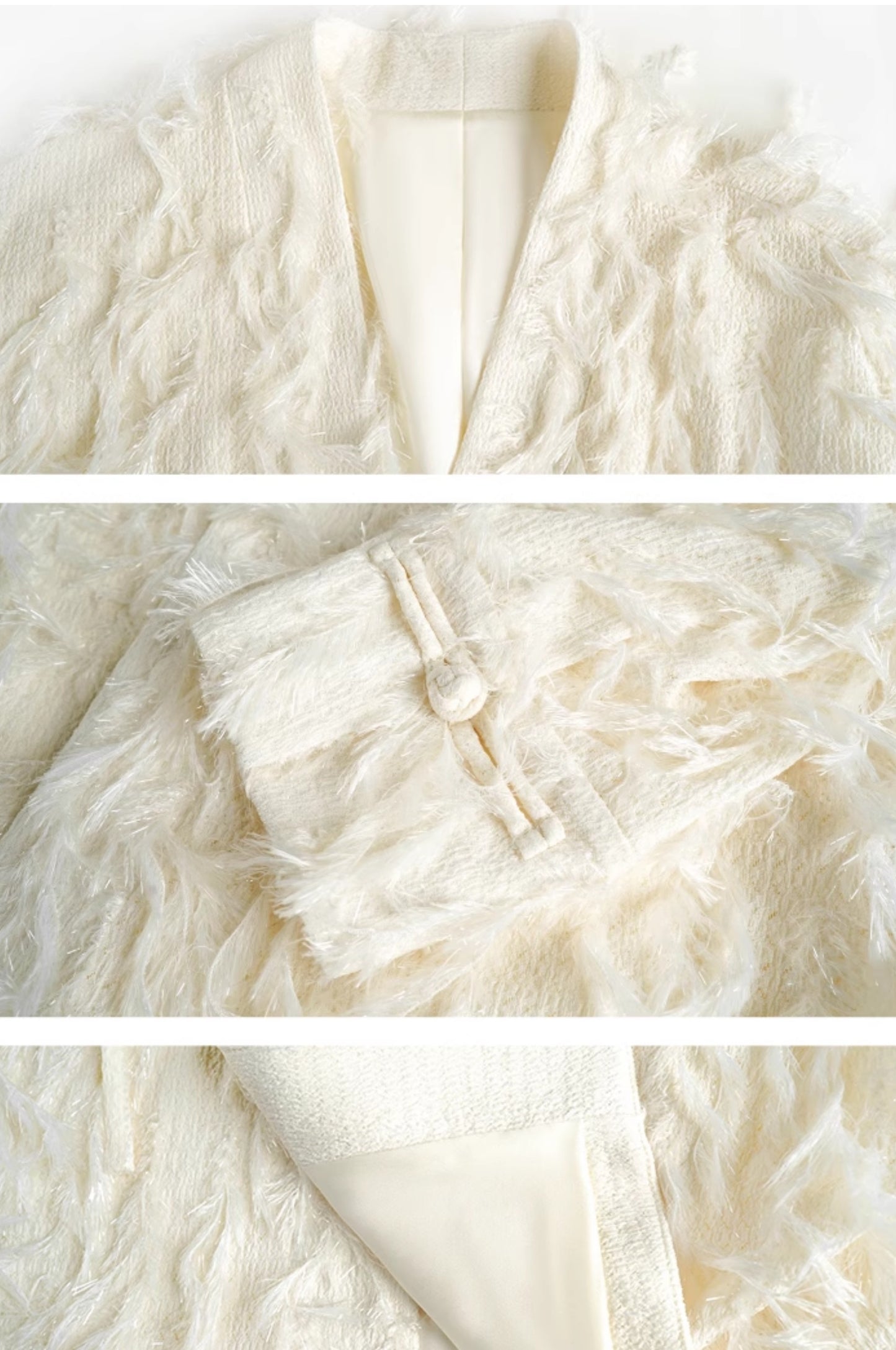 HECO Three-dimensional Tassel Fashion Top Shirt Women - flesh.