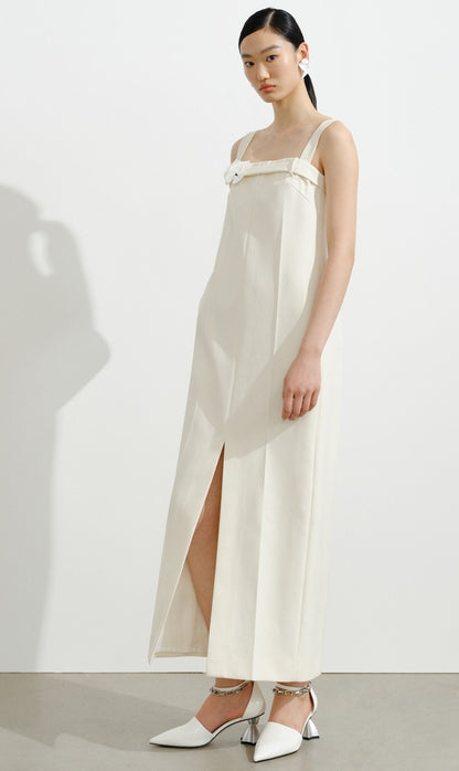 COMME MOI Lu Yan Designer's new women's wool flower camisole bandeau dress - DEAL.