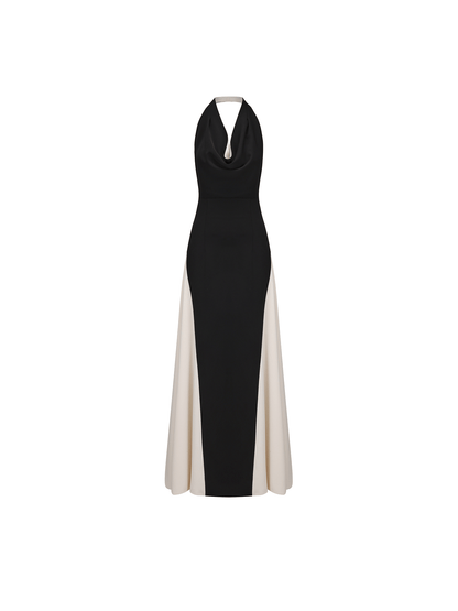 AtelierMissLu Open Back Large Swing Dress Long Skirt - LEVI.