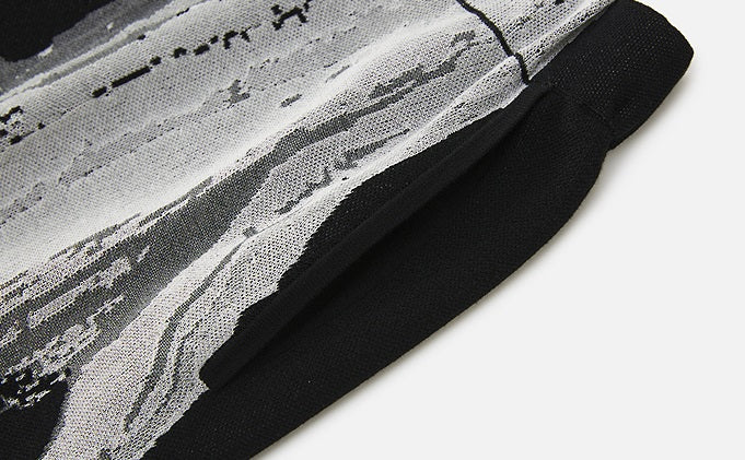 ZHUCHONGYUN jacquard wide-leg knitted trousers and top outfit set-NANCY.