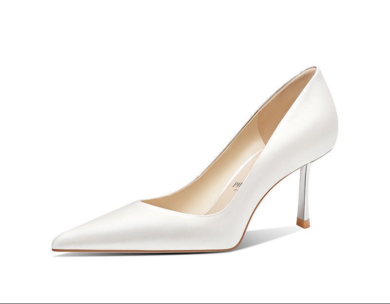 pjjuu silk gold bridal wedding shoes  - GRAN