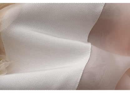 ATELIER MISS LU Tulle Latiered Panelled Long-Sleeved Top - BAILEY