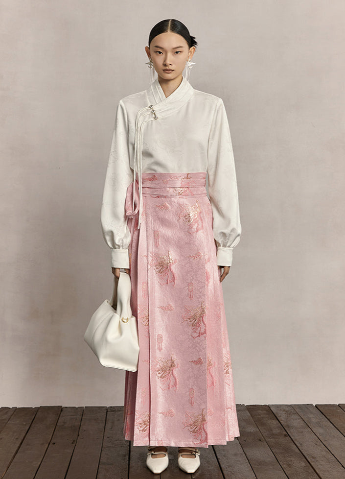 HECO dragon weaving golden high-waisted skirt women - praise.