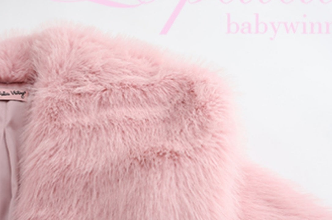 Le Palais Vintage Original Pink Luxury Fox Fur Jacket-KIRIYAMA.