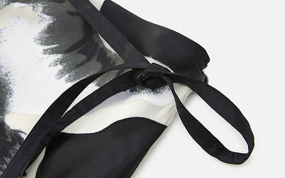 ZHUCHONGYUN elegant loose maxi black skirt-LISA.