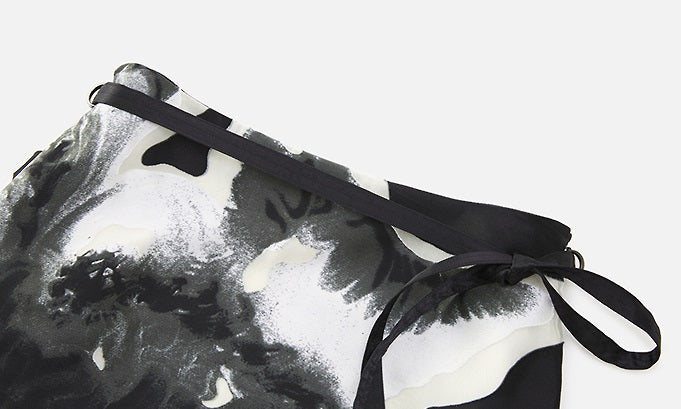 ZHUCHONGYUN elegant loose maxi black skirt-LISA.