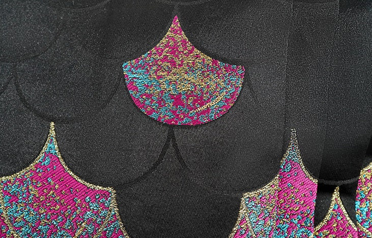 HECO mermaid scale color woven horse face skirt  high waisted long women - will.