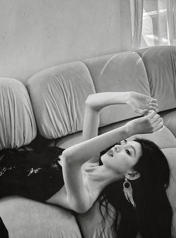 DOLLY Elegant Black One Shoulder Sequin Tube Top Short Feather Party Dress-MAVIS