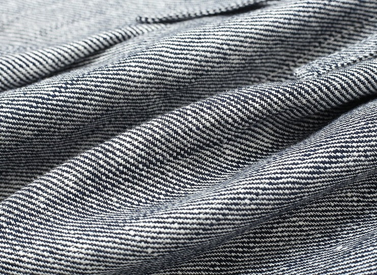 ZHUCHONGYUN Jacquard cotton linen belted loose cocoon pants-ARATAKA.