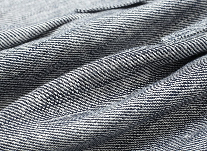 ZHUCHONGYUN Jacquard cotton linen belted loose cocoon pants-ARATAKA.